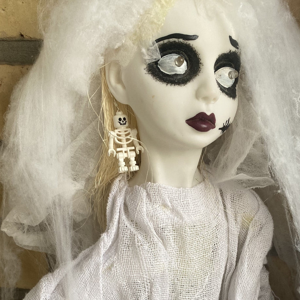 Lego® Skeleton Earring