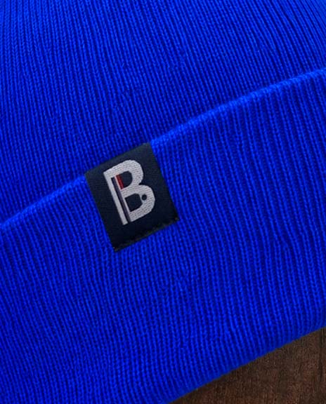 Bonnet marin bleu électrique