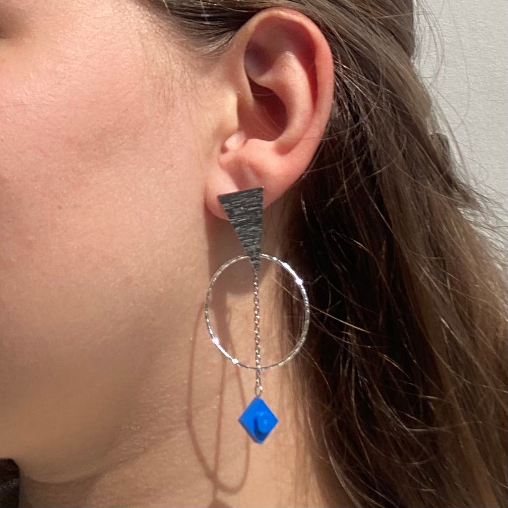Boucles d'oreilles éthniques argentées - Les Voyageuses