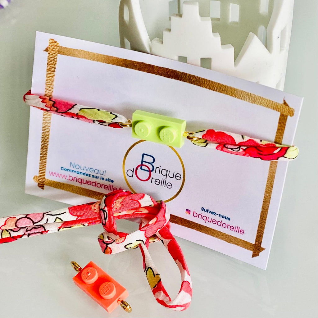 Bracelet Liberty et brique de Lego® - imprimé Betsy