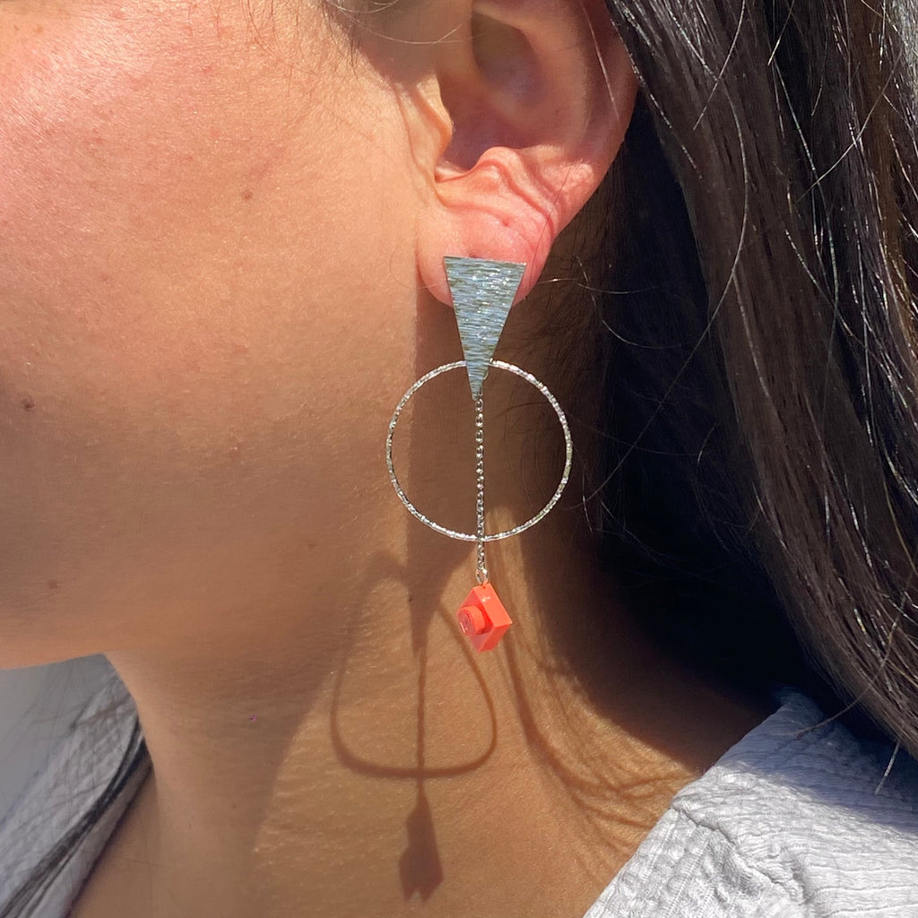 Boucles d'oreilles éthniques argentées - Les Voyageuses