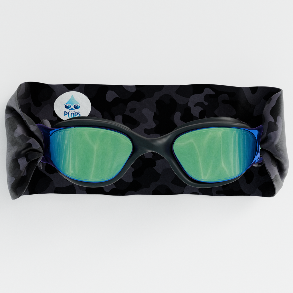 Camouflage Noir - Lunettes de piscine Adulte