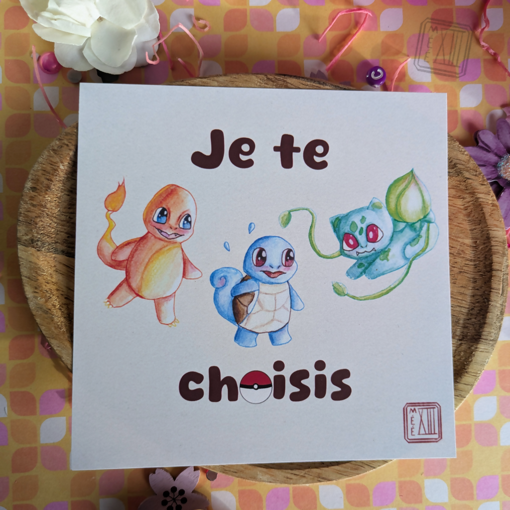 Ensemble enveloppe, sticker et cartes illustrée petits monstres