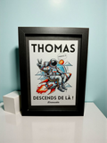 "THOMAS, GET DOWN FROM THERE!" FRAME Small Black Model 2