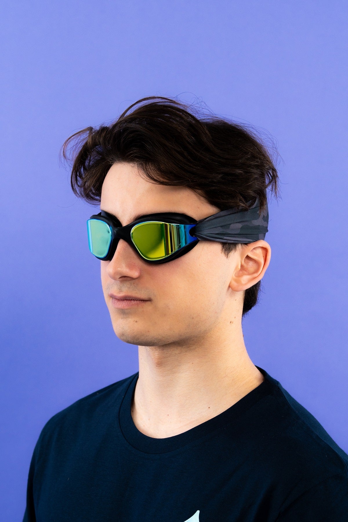 Camouflage Noir - Lunettes de piscine Adulte