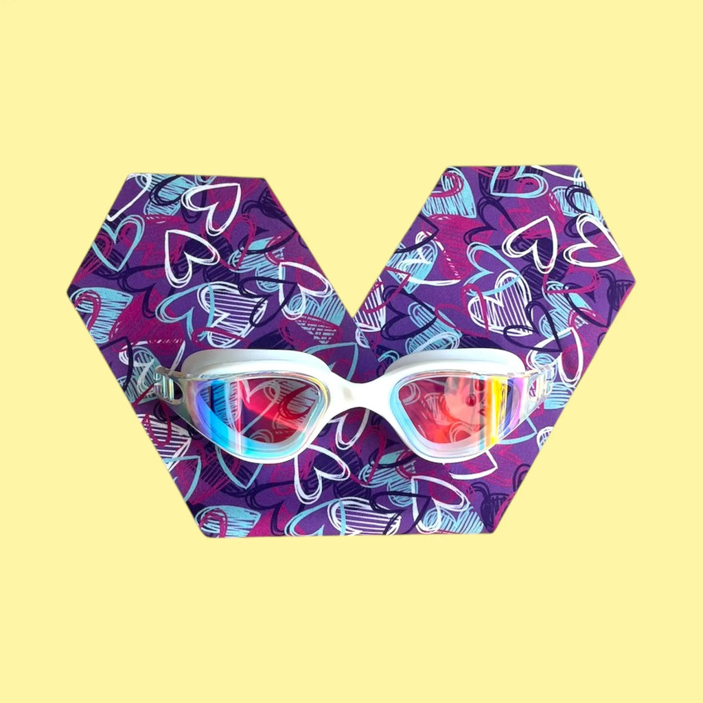 Coeurs Violets - Lunettes de piscine enfant  WATERPLOPS