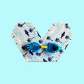 BabyPlops Sharks Palm Trees - Baby Swimming Goggles