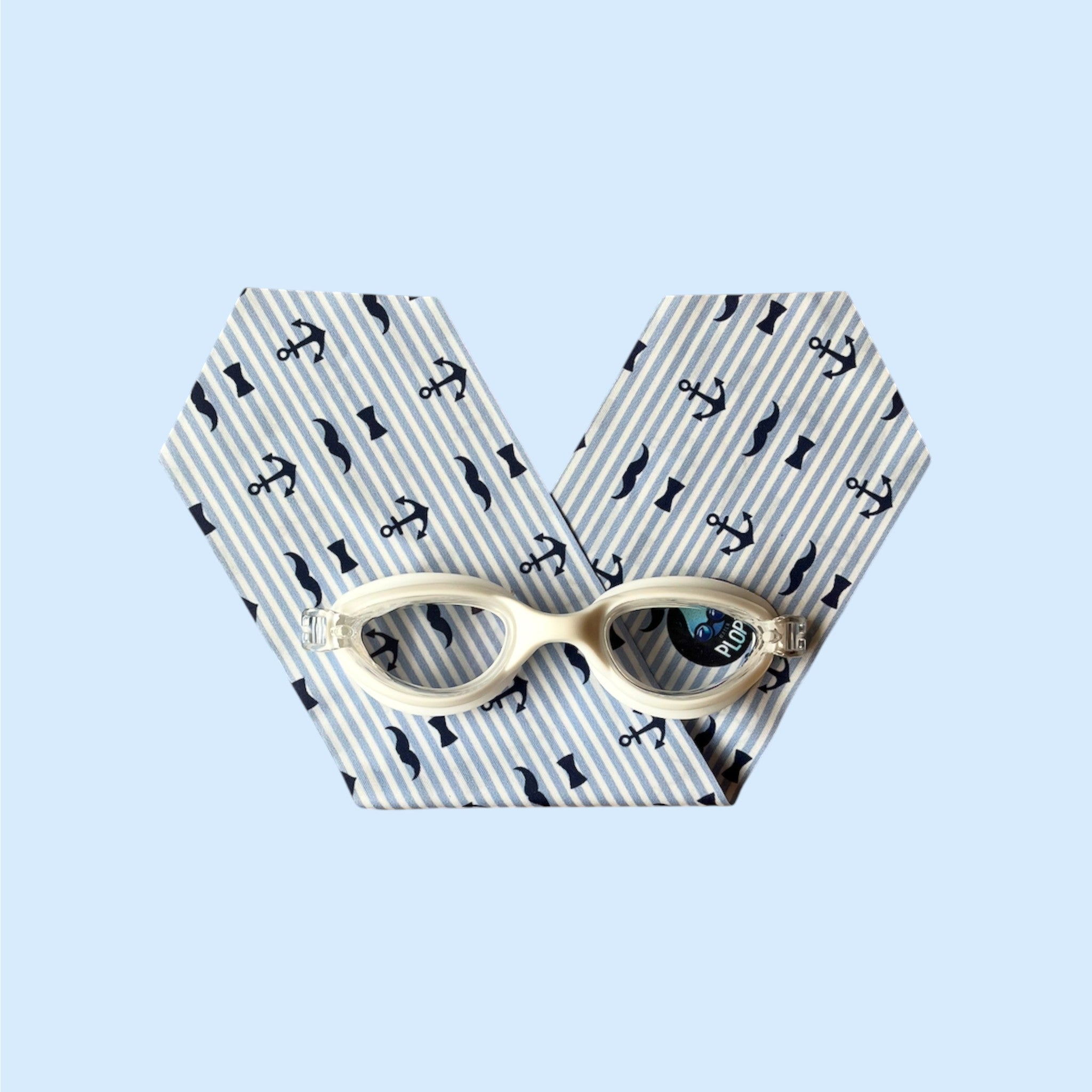 Rayures Ancres Moustaches - Lunettes de piscine enfant