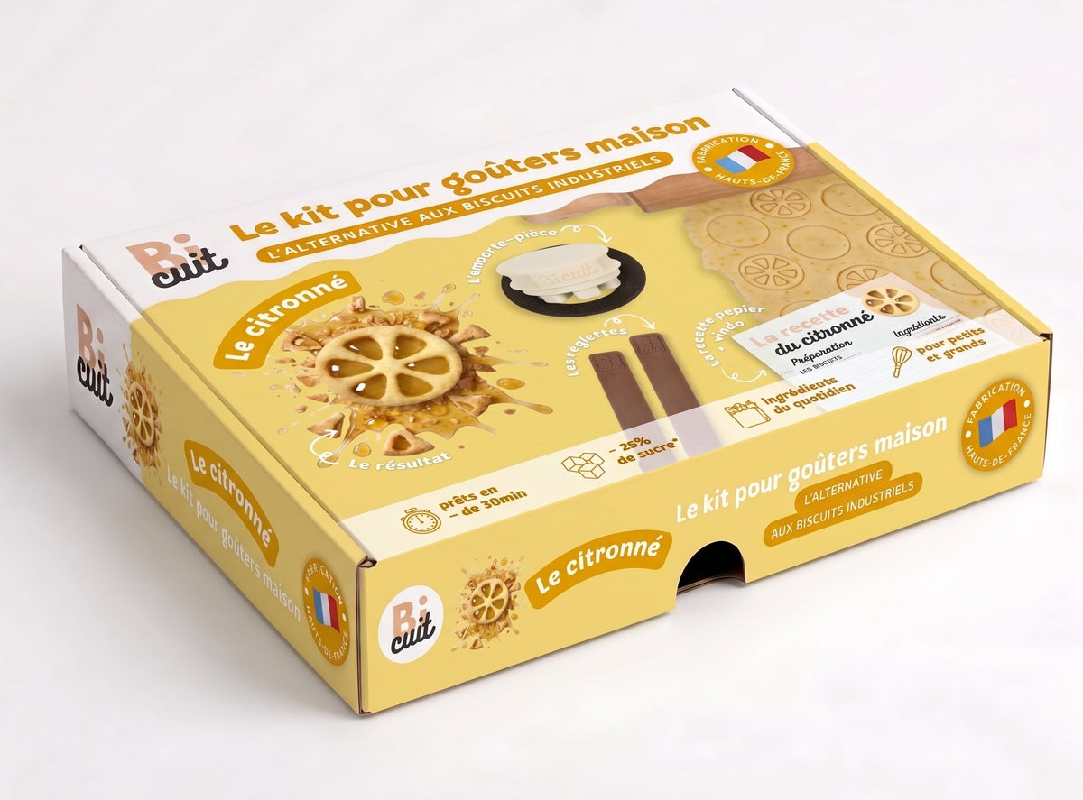 Coffret Citronné (emporte-pièce, recette et réglettes)
