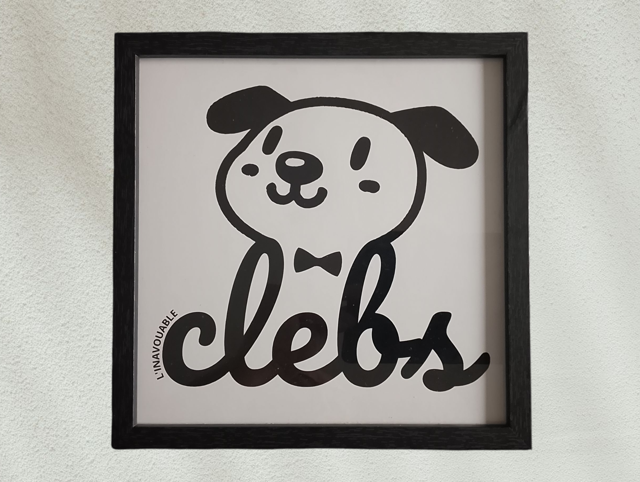 "CLEBS" Square Black Frame