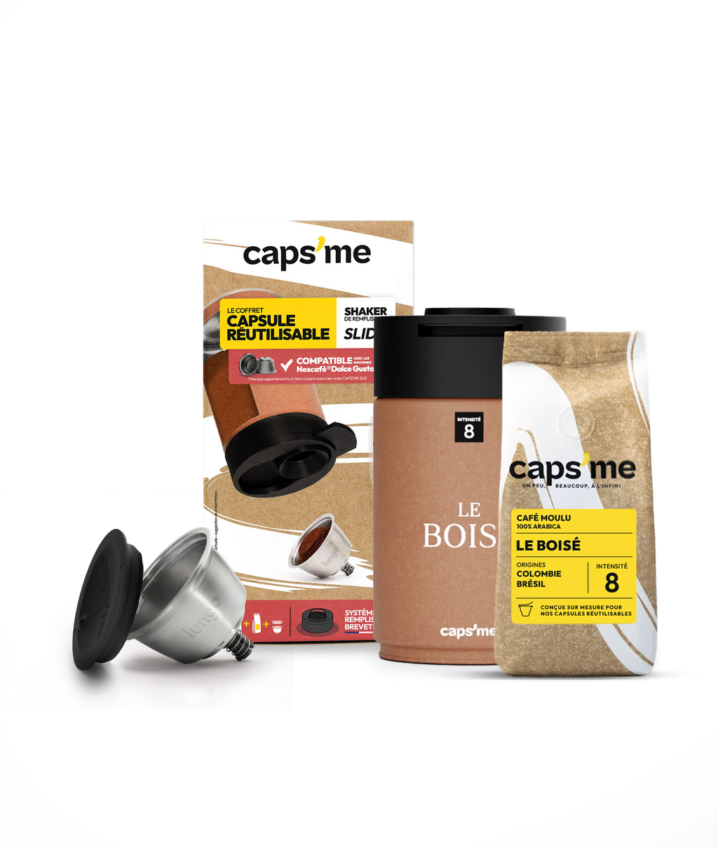 Coffret CAPSME SLIDE compatible avec les machines Nescafé® Dolce Gusto® 