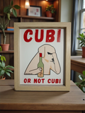 CADRE "CUBI OR NOT CUBI" Modèle 3 Moyen Beige
