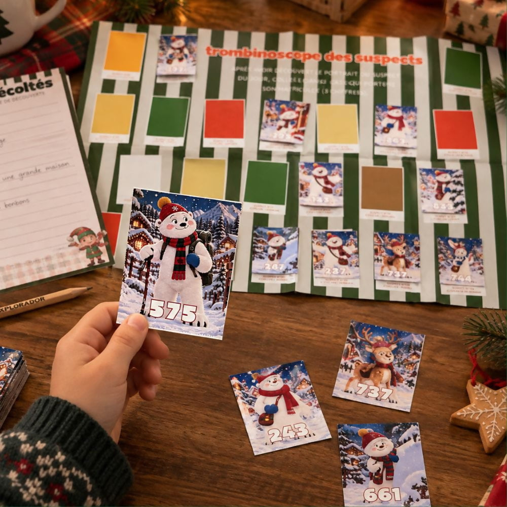 Calendrier de l’Avent enquête de Noël - 6 à 10 ans