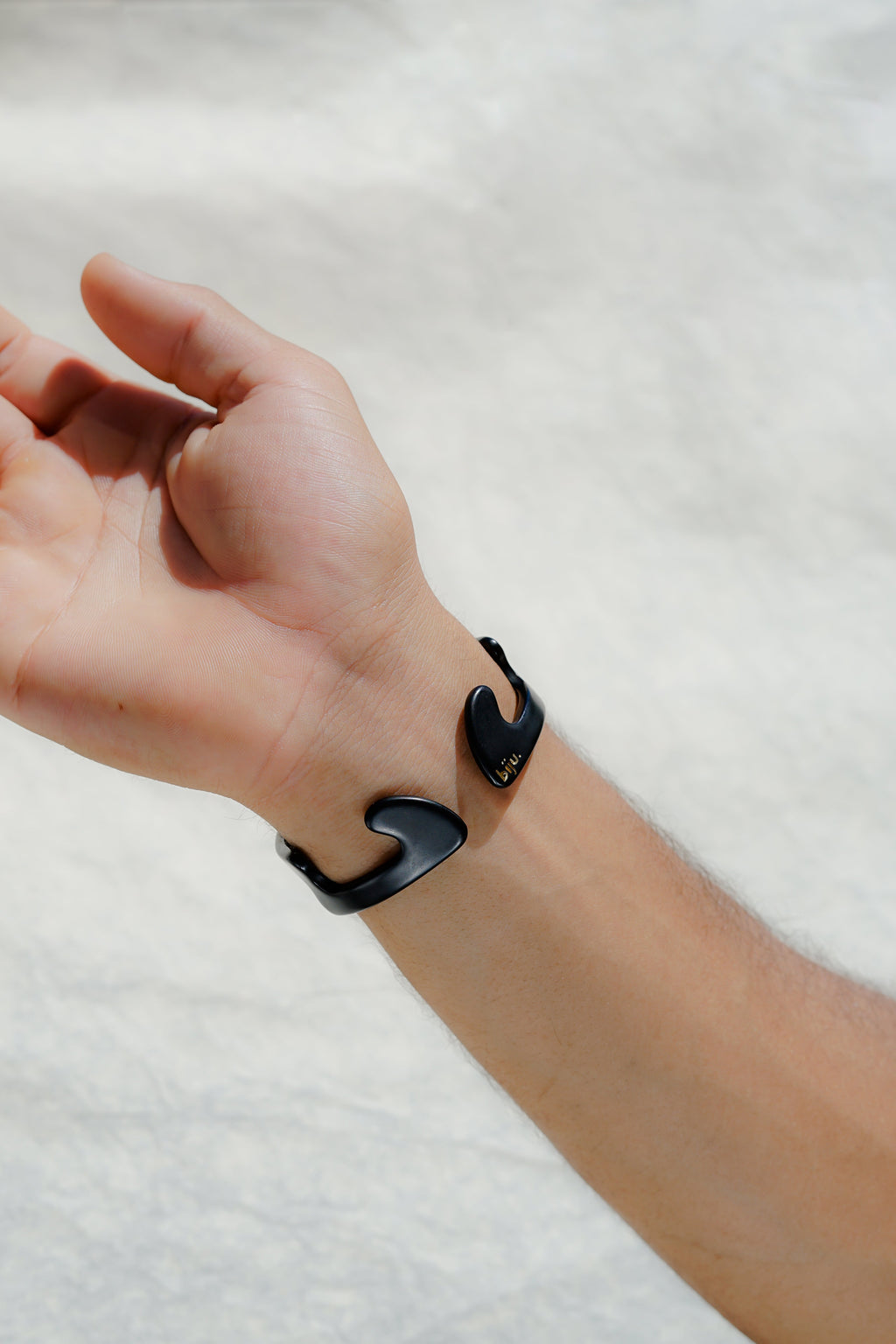 Matte black bracelet