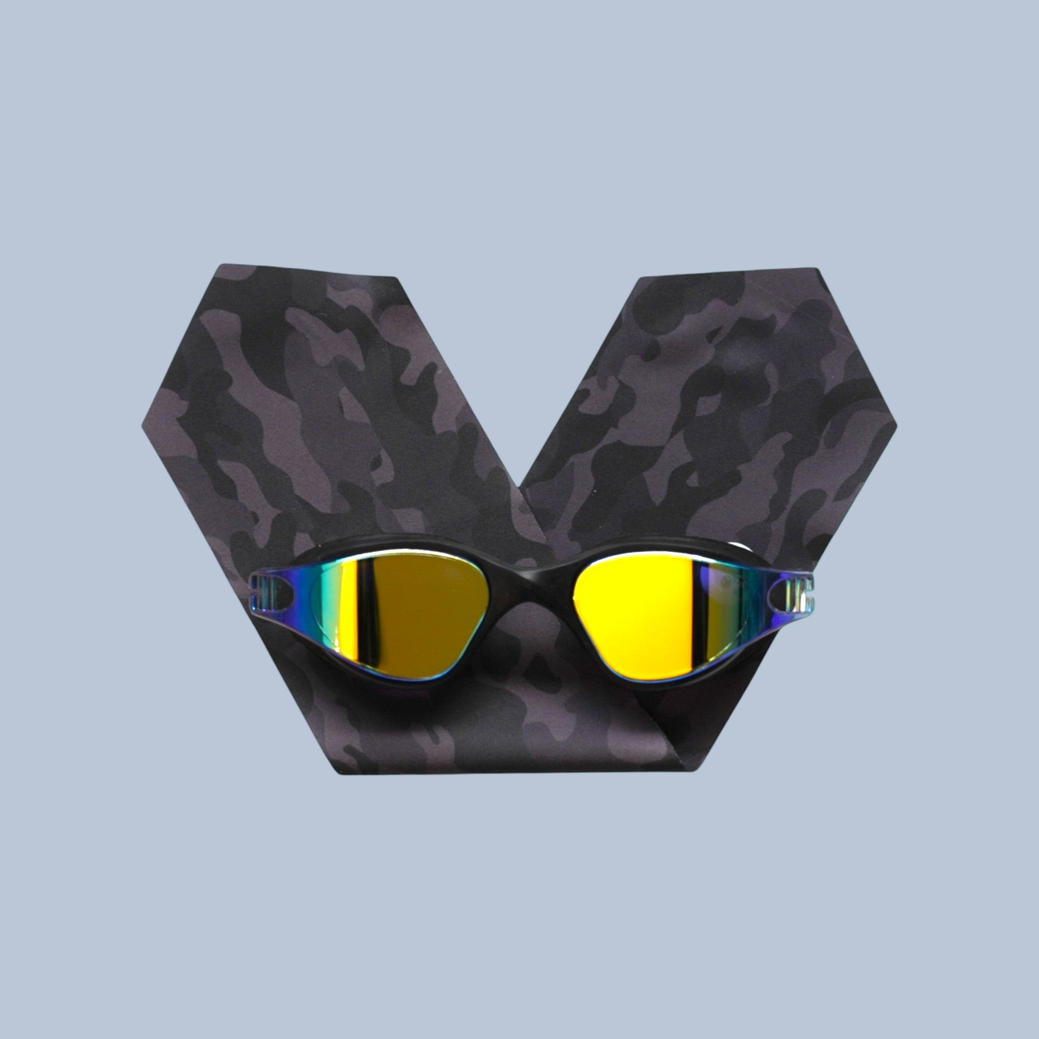 Camouflage Noir - Lunettes de piscine Adulte