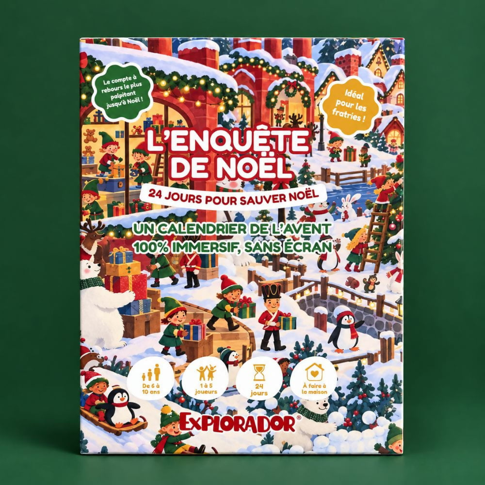 Calendrier de l’Avent enquête de Noël - 6 à 10 ans