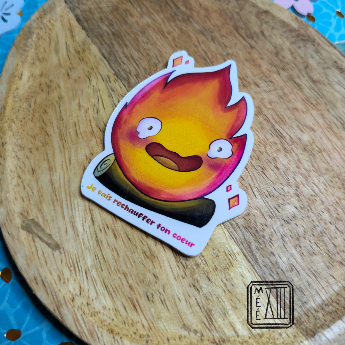 Sticker flamme vivante