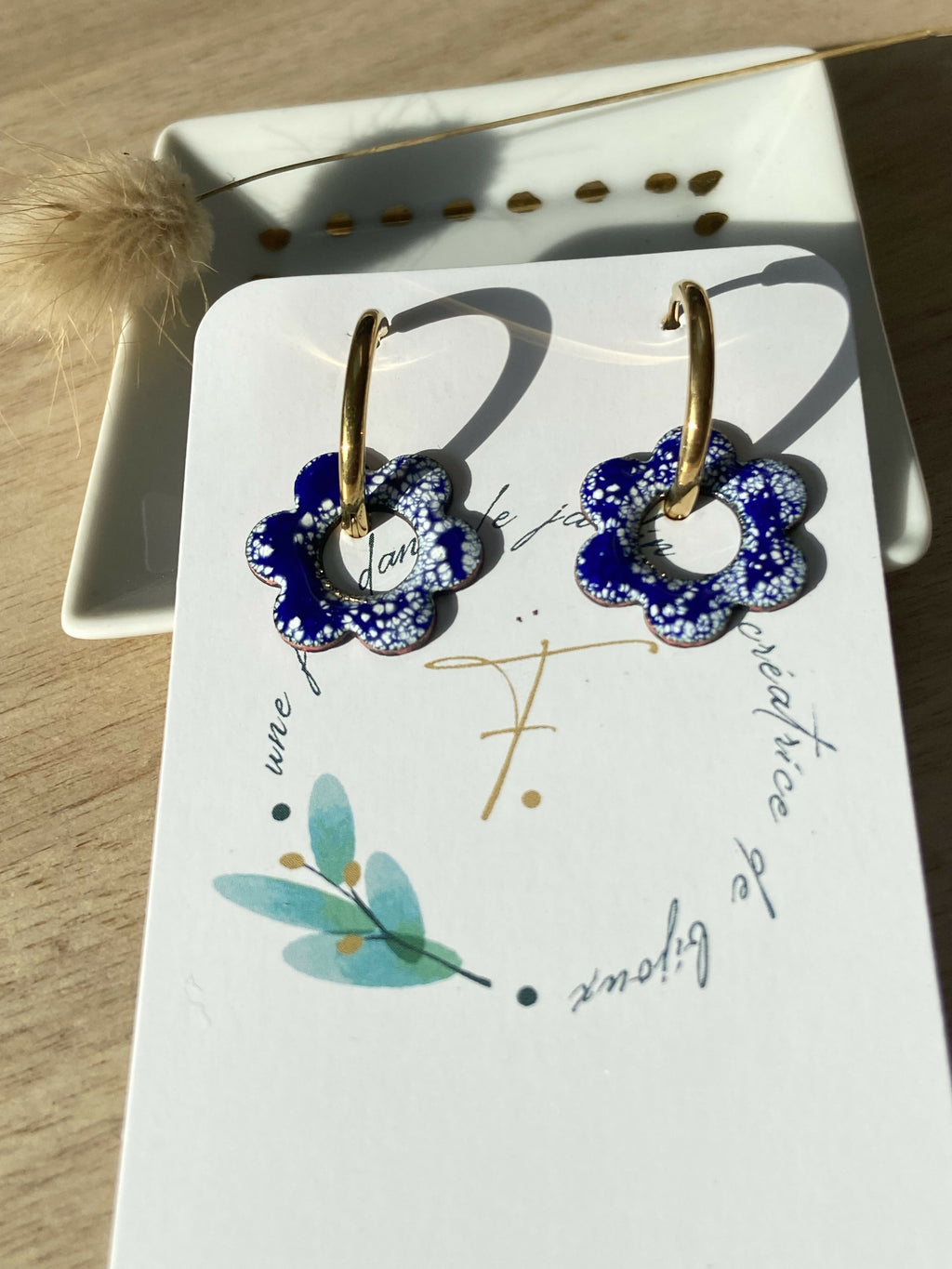 Boucles d'oreilles PAQUERETTE