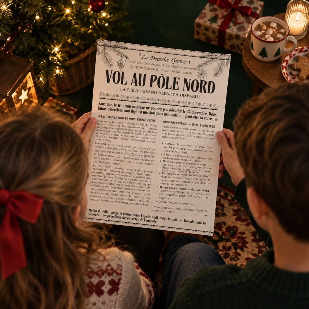 Calendrier de l’Avent enquête de Noël - 6 à 10 ans