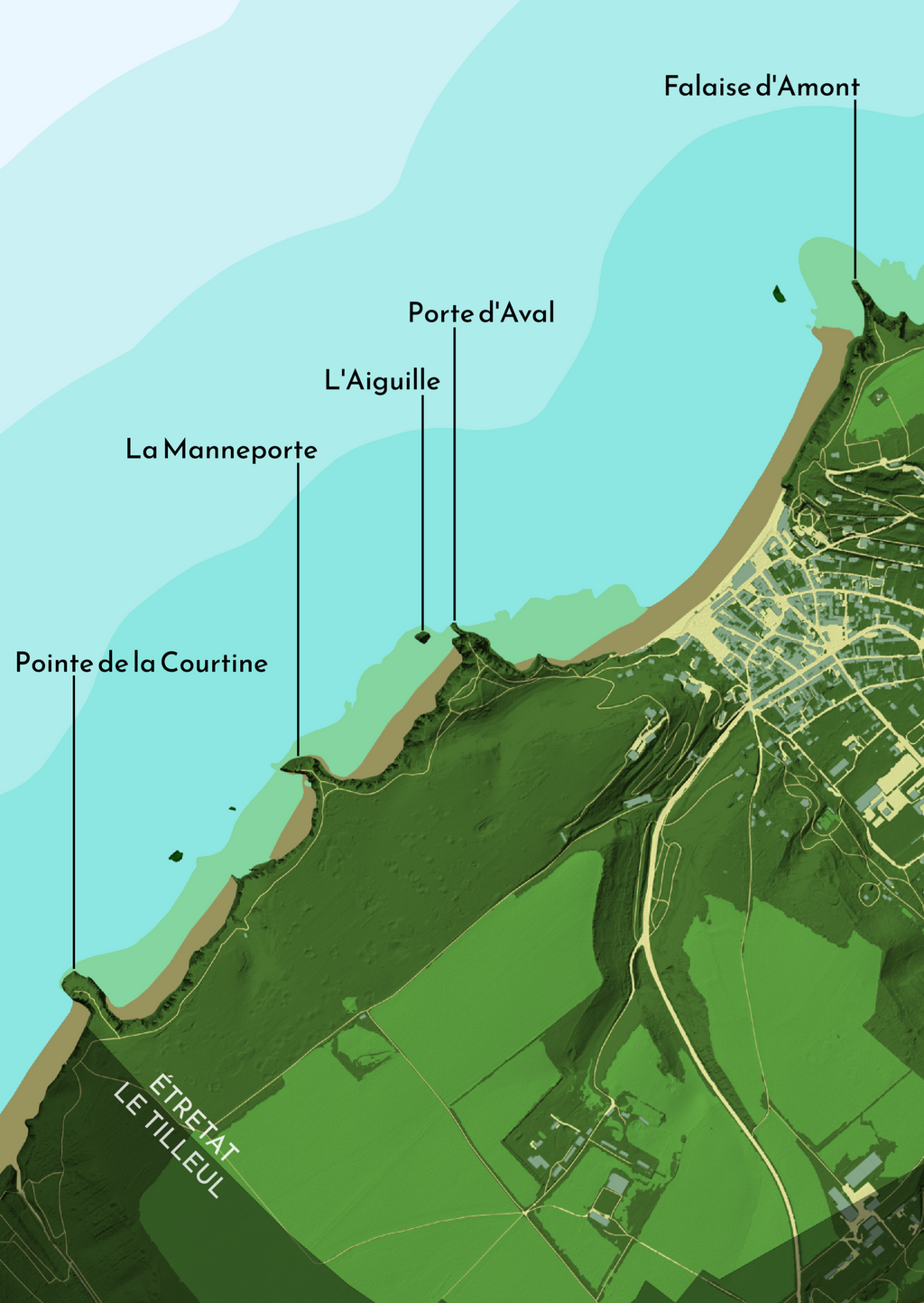Les falaises d'Étretat – Puzzle 99 pièces