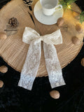 Bow Clip 100% Lace - Ivory