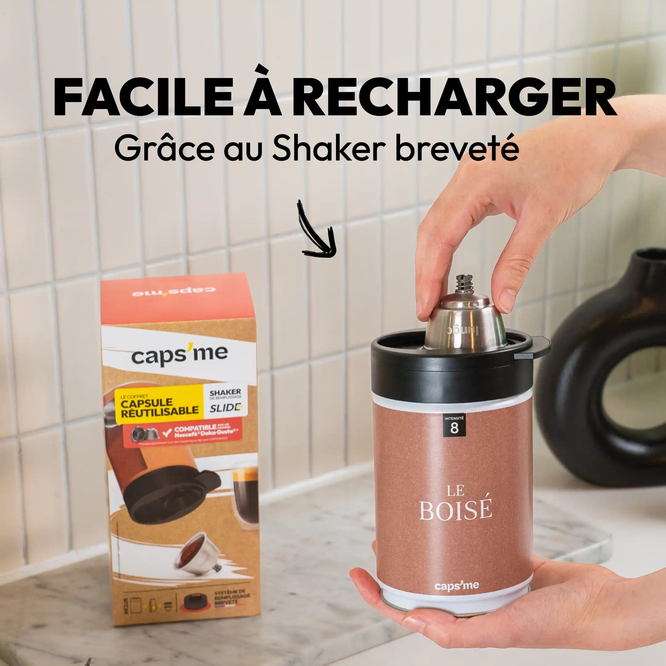Coffret Caps'me Slide compatible Nescafé® Dolce Gusto®