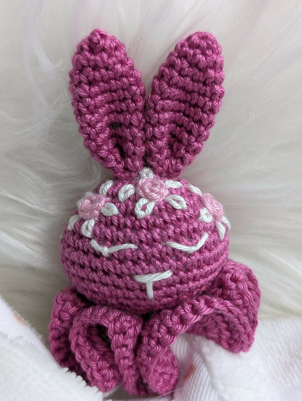 Doudou lapin fuschia