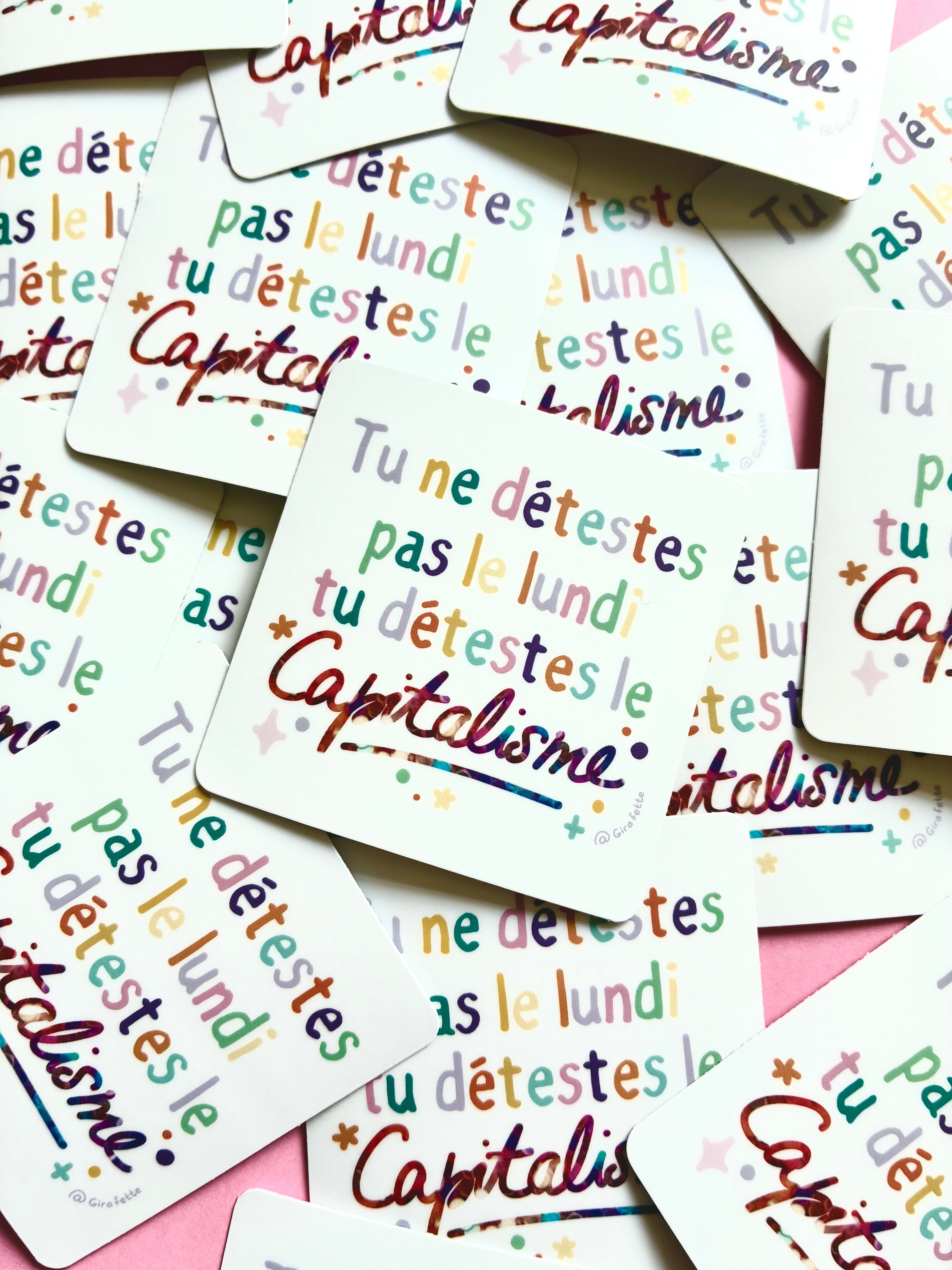 Sticker « Tu ne détestes pas le lundi matin »