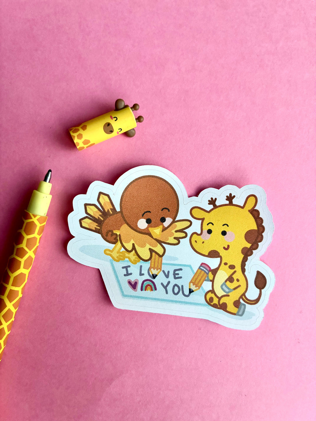 "I love you" sticker