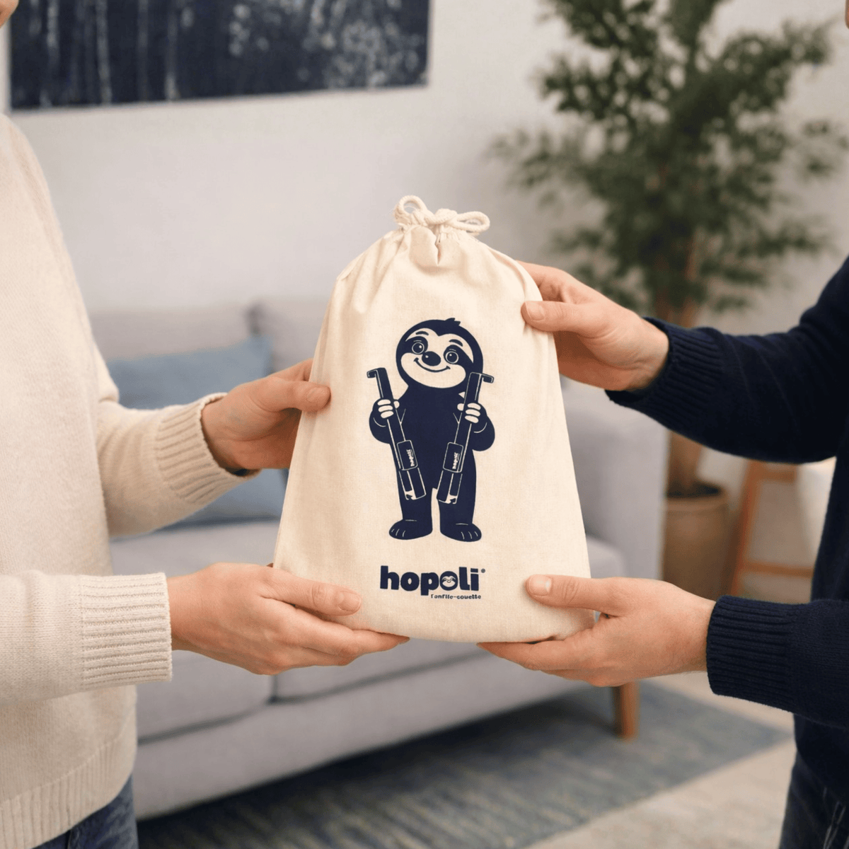 Photo fiche produit pochon cadeau Hopoli
