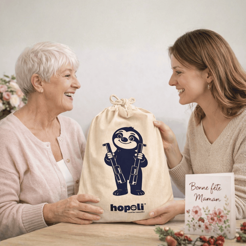 Photo fiche produit pochon cadeau Hopoli fête des mères