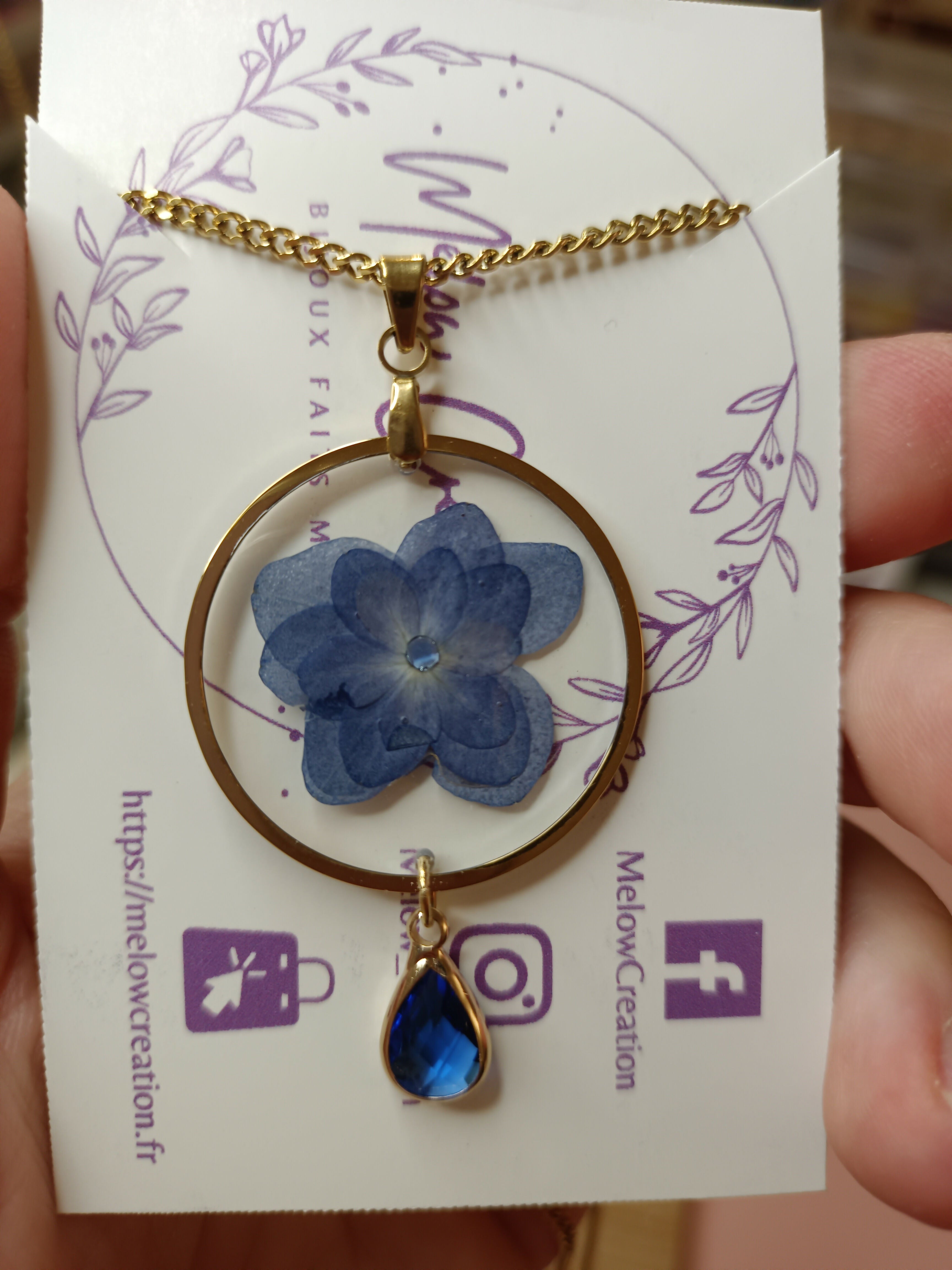 ME/CFS Necklaces Dried Flowers