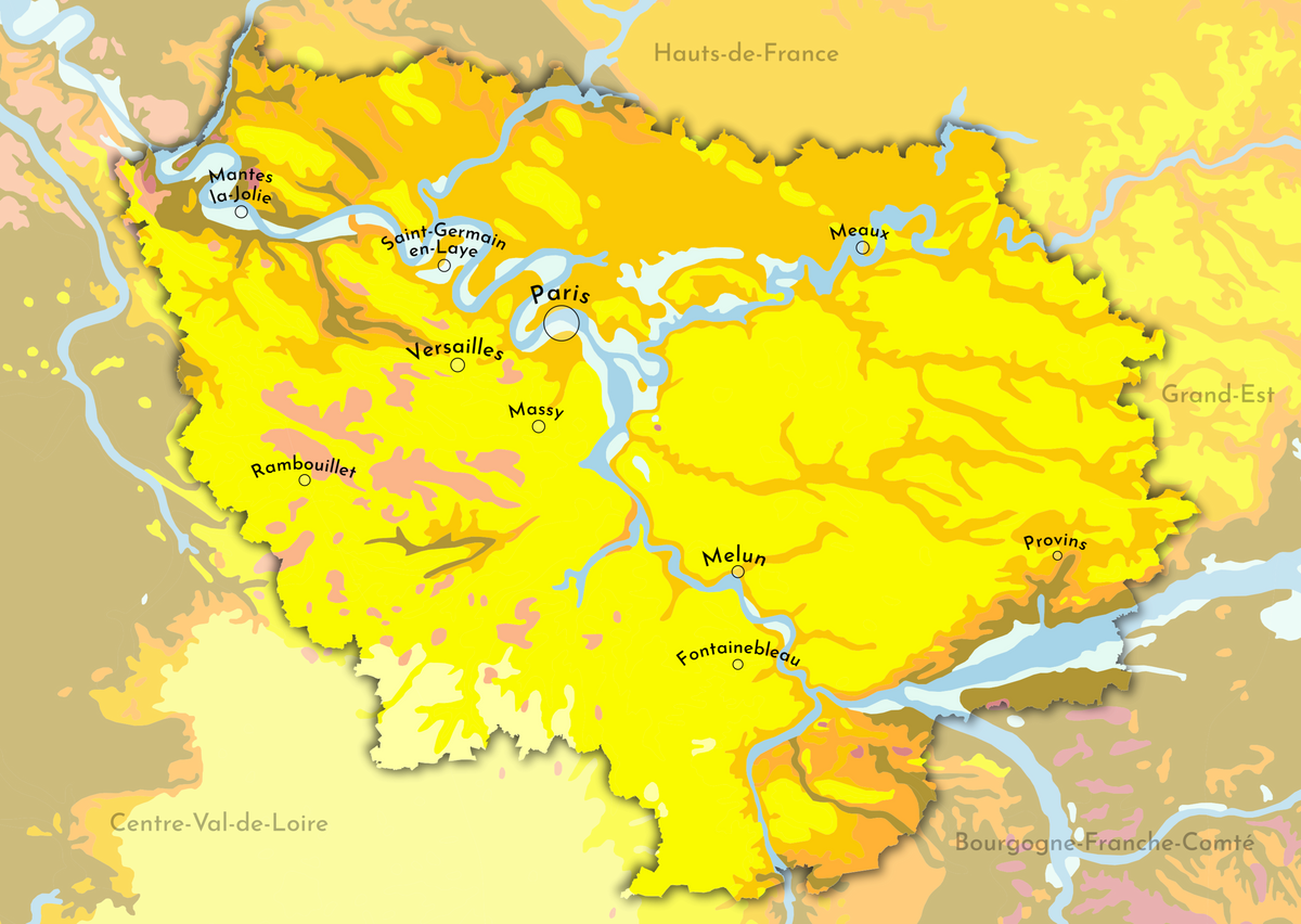 La géologie de l'Île-de-France – Puzzle 99 pièces
