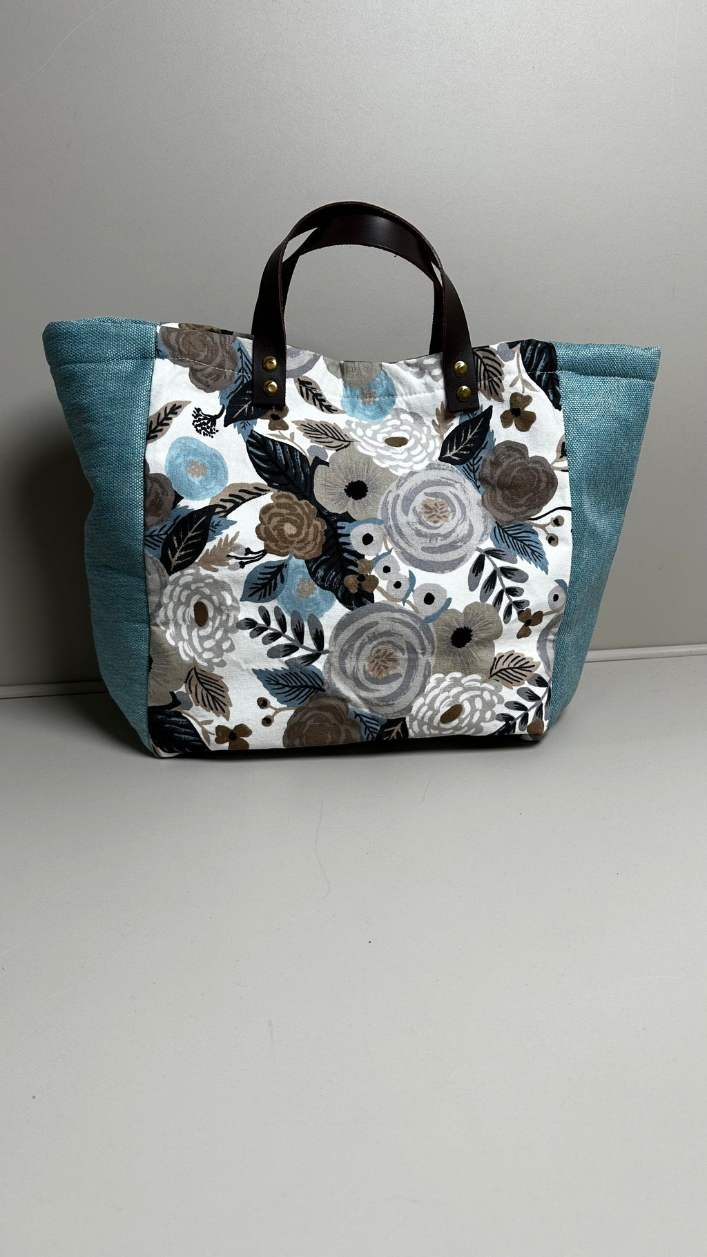 Cabas chic fleurs automne