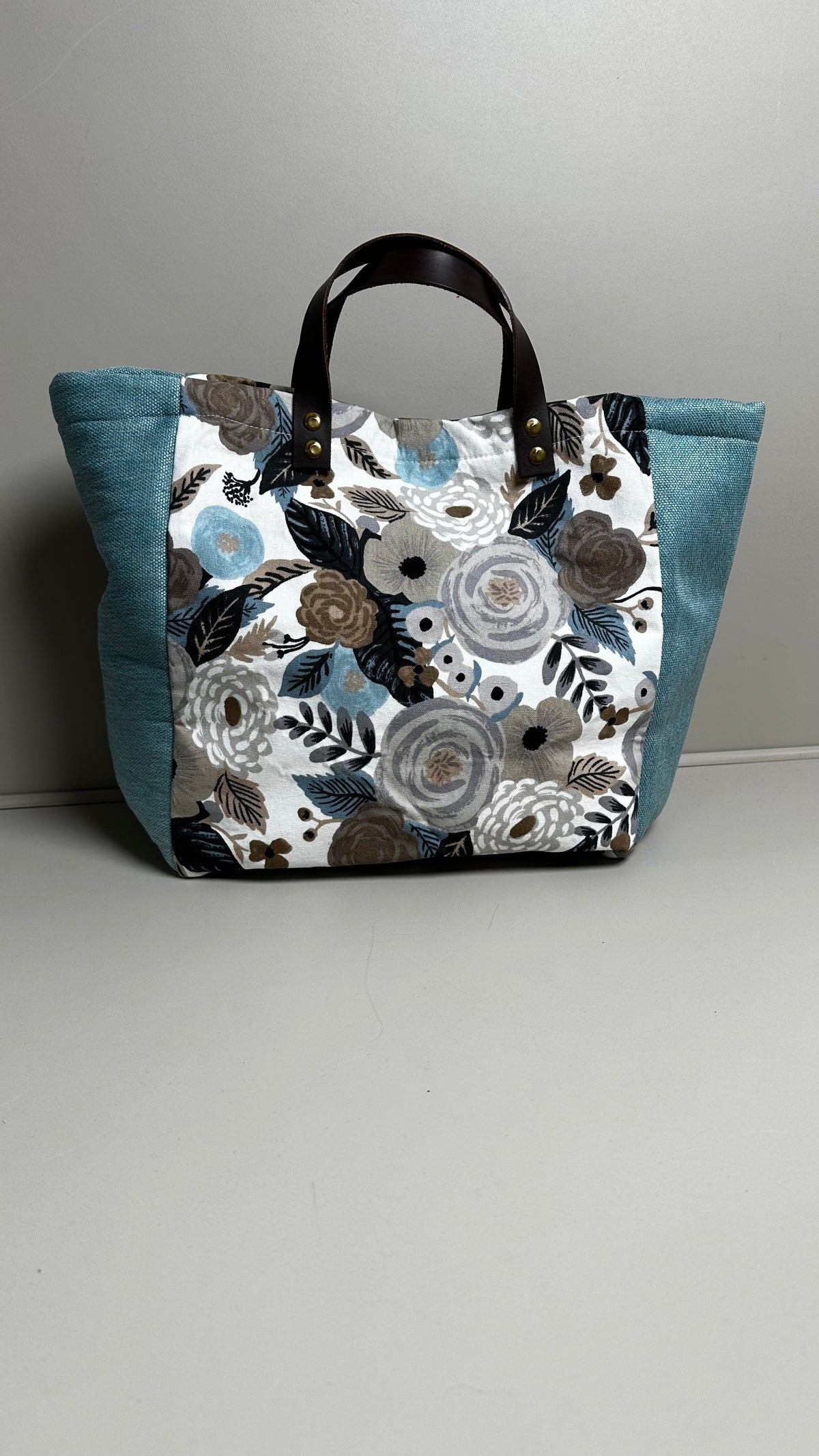 Cabas chic fleurs automne
