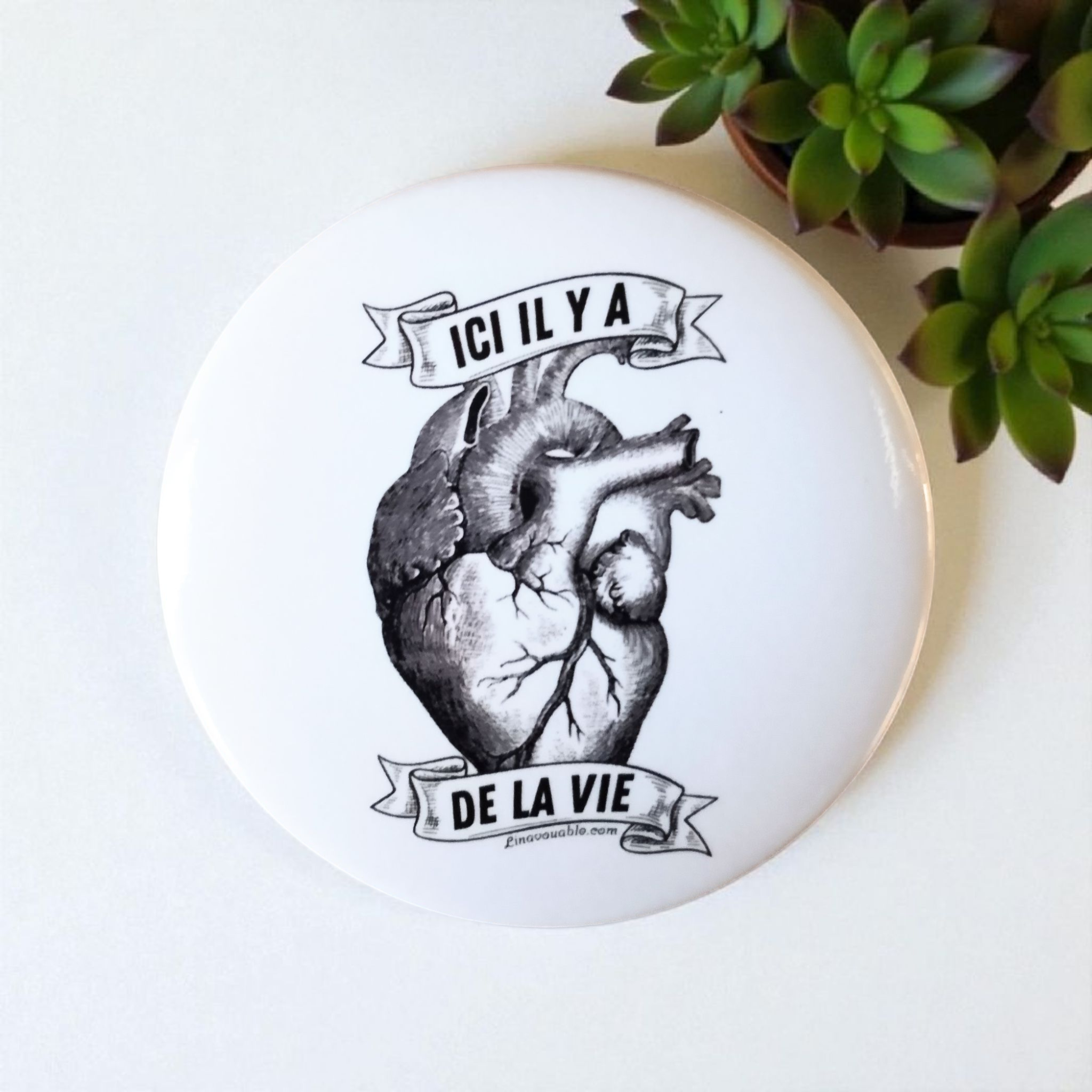 "LIFE HERE" BADGE