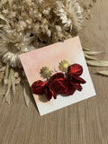 Earrings Little Suns & Red Petals