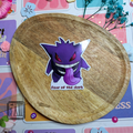 Sticker petit monstre violet spectre