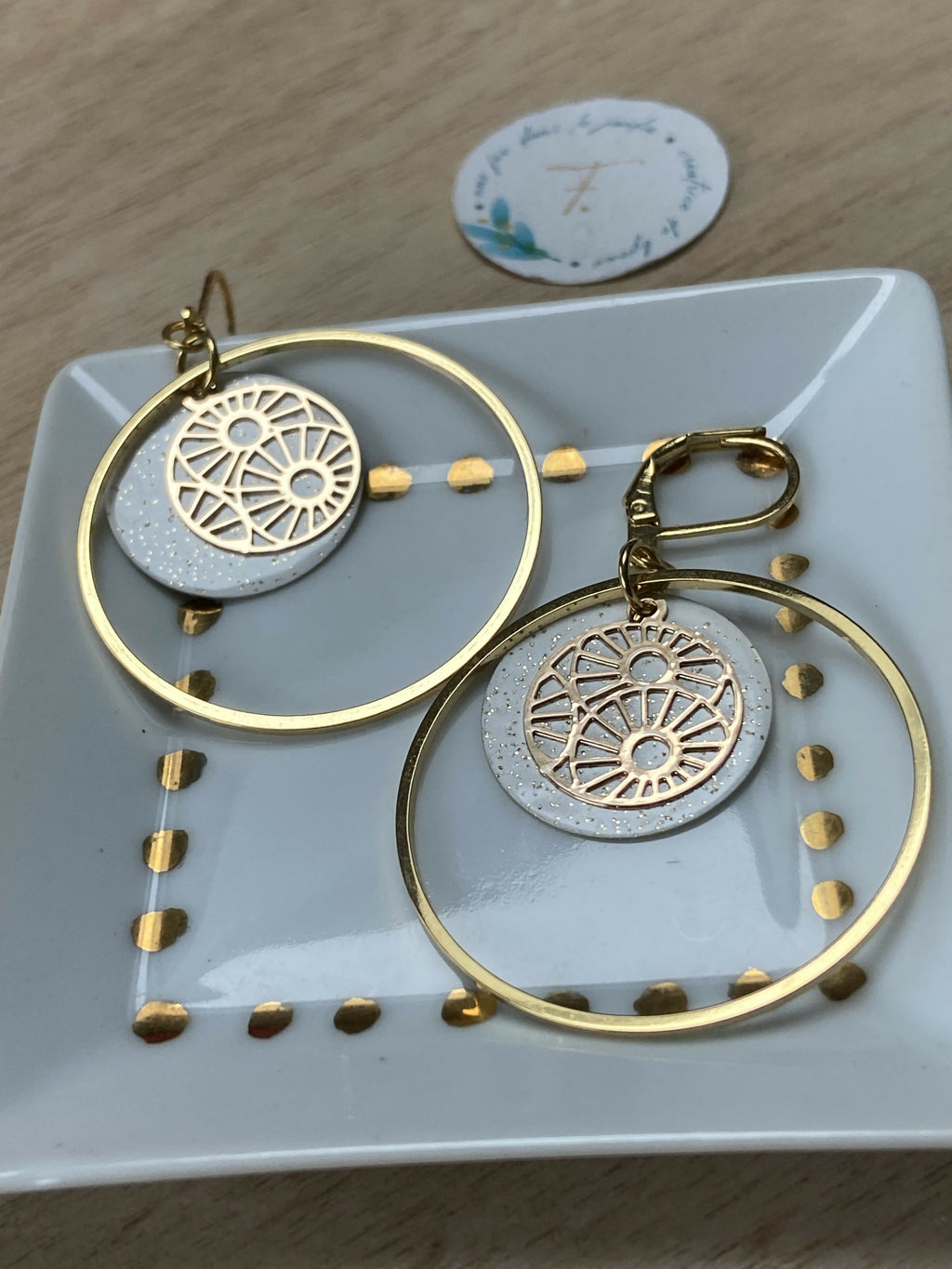 boucles d'oreilles SUNFLOWER