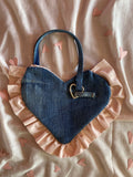 Lollipop - Sac Coeur Denim Upcyclé