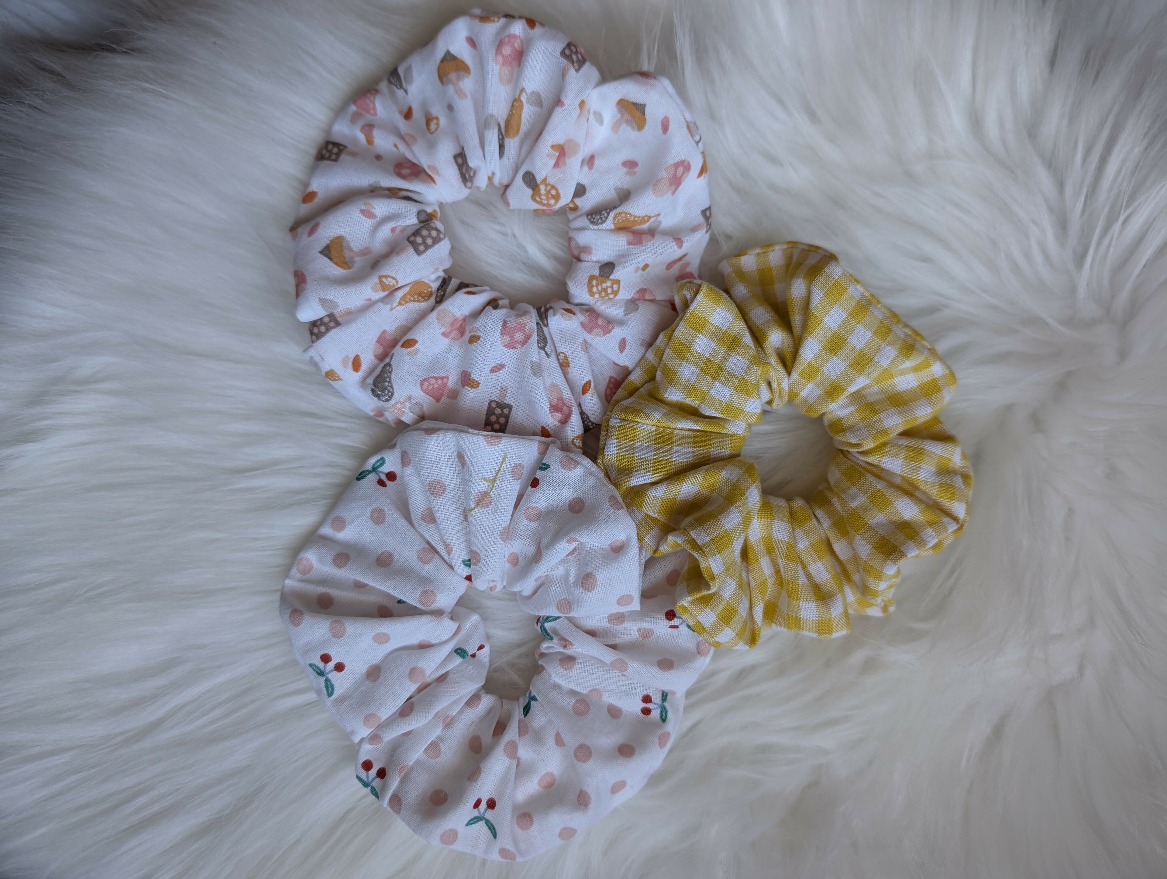 COTTON SCRUNCHIE VARIOUS COLOURS