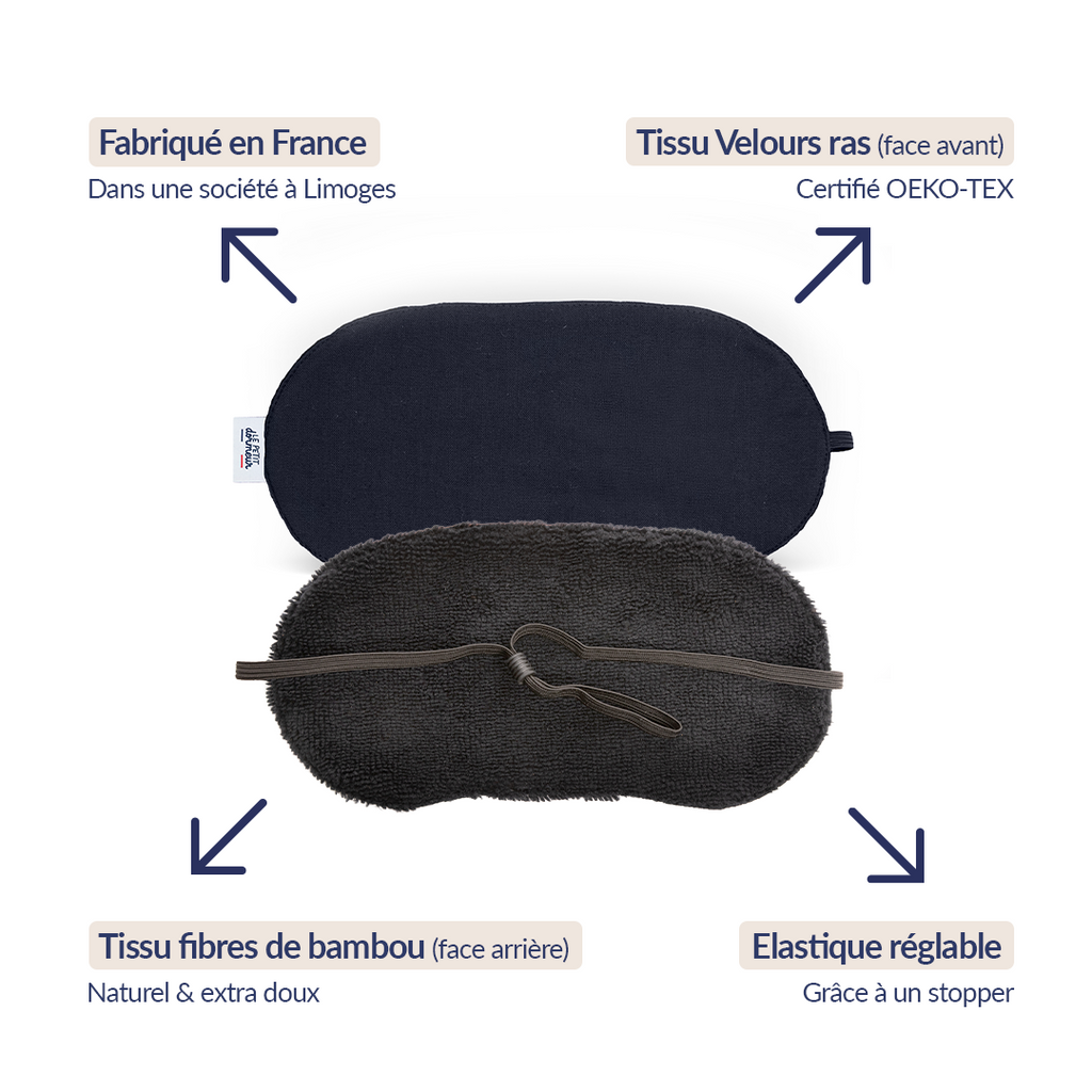 Masque de sommeil - Velours Rose