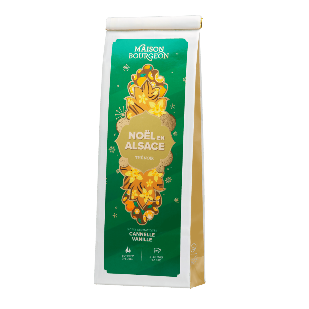 Thé Noël en Alsace - Thé Noir Cannelle et Vanille - Sachet 100g