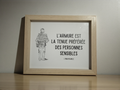 CADRE "L'ARMURE..." Moyen beige