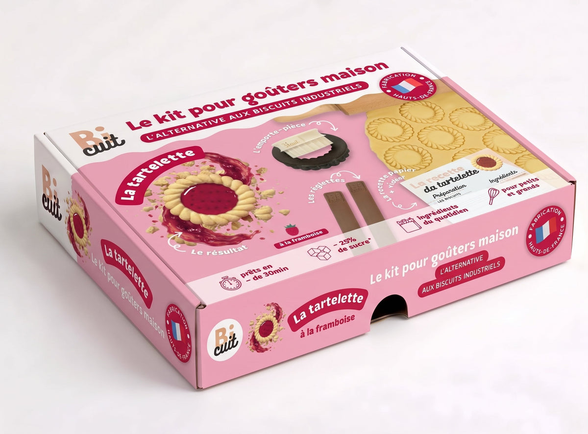 Coffret Tartelette (emporte-pièce, recette et réglettes)