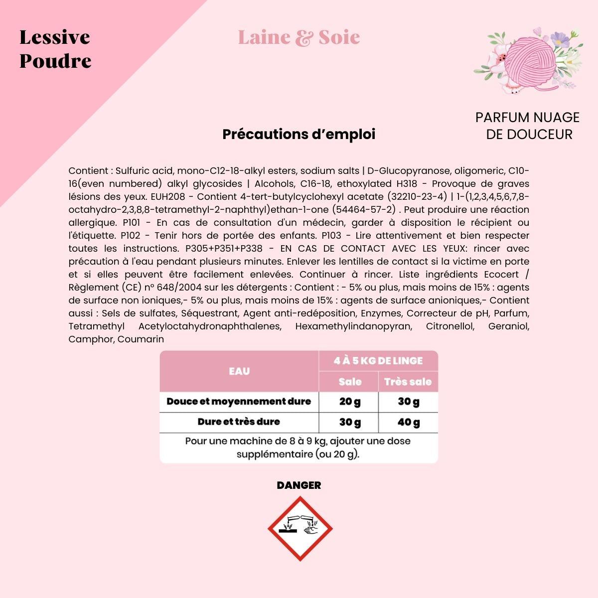 Recharge Lessive Laine & Soie