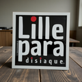 "LILLE PARADISIAQUE" FRAME Black White square