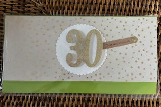CARTE ENVELOPPE ANNIVERSAIRE 30 ANS