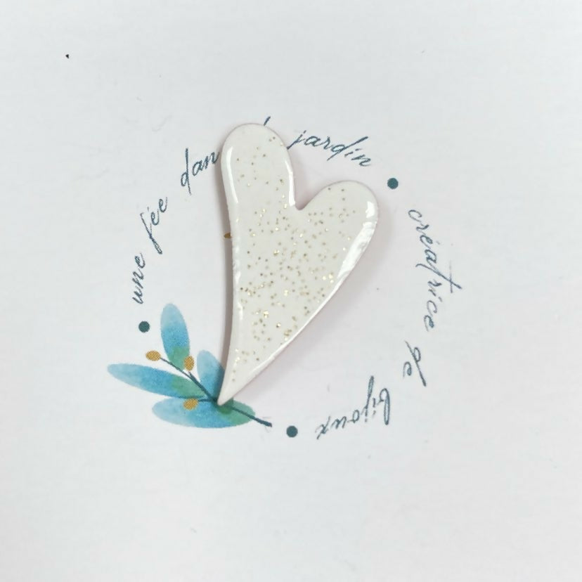 pin's coeur blanc