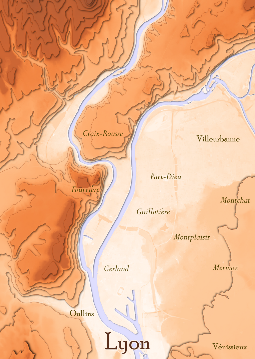 Les pentes de Lyon – Puzzle 99 pièces